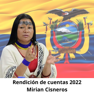 Rendición de Cuentas parlamentaria ecuatoriana Mirian Cisneros